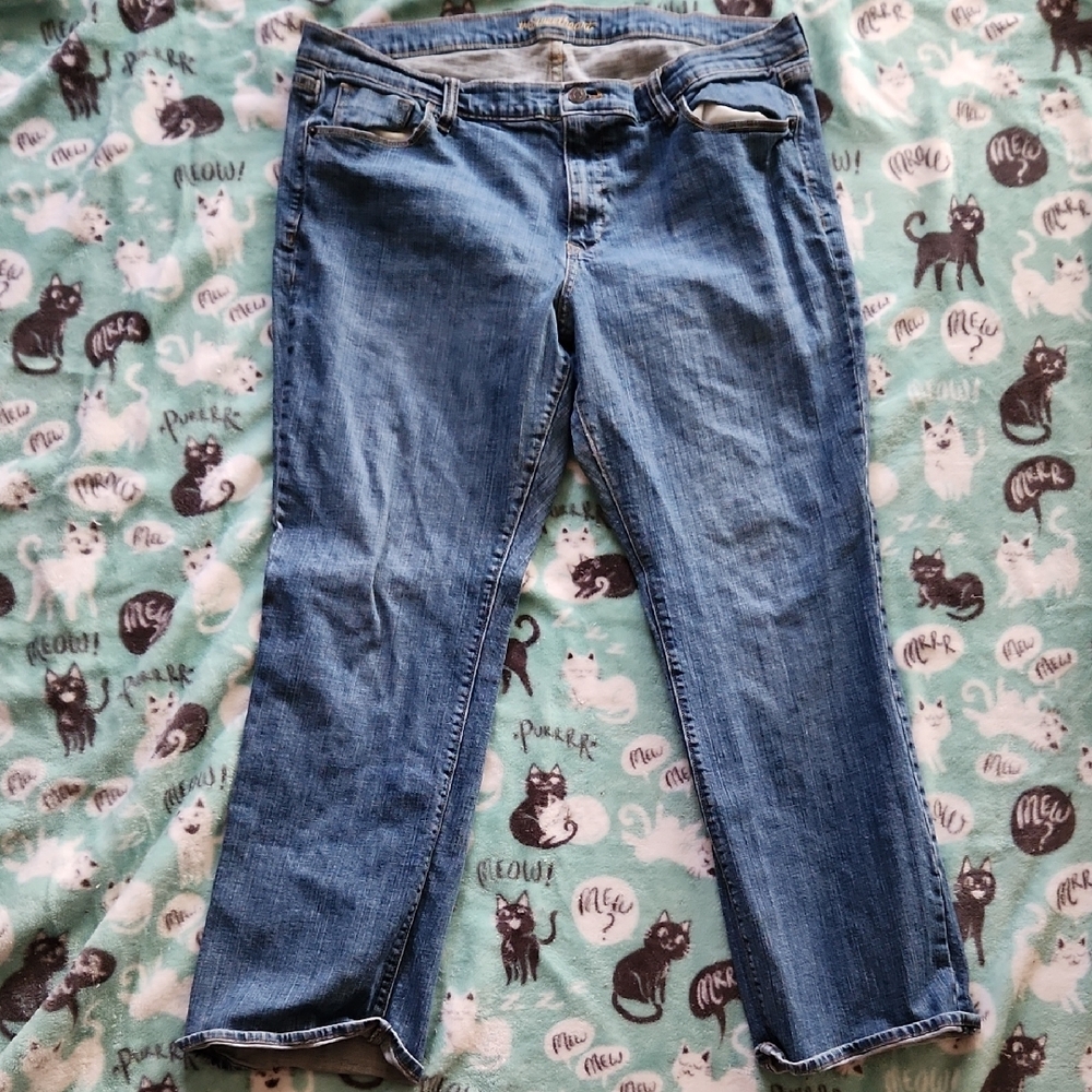 Old Navy Blue Straight Leg Jeans Timeless Style